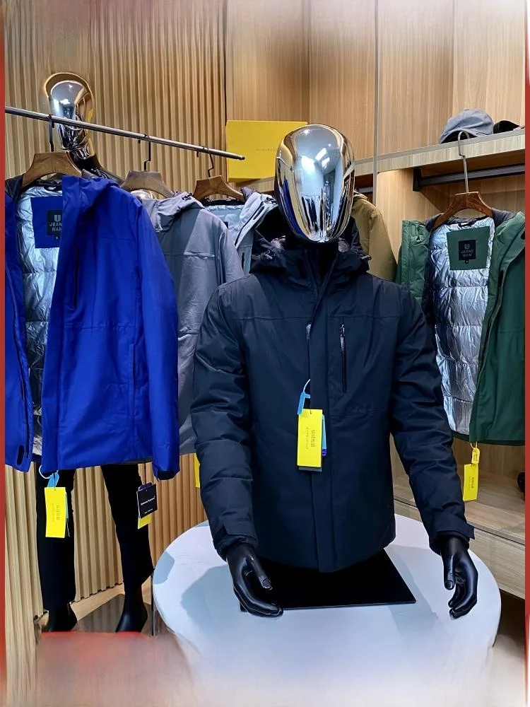 

6K ade Silver Ion Heat Reflection down Jaet Men's Outdoor Winter Coat Youth ular Pure Color Hooded Du down Vest