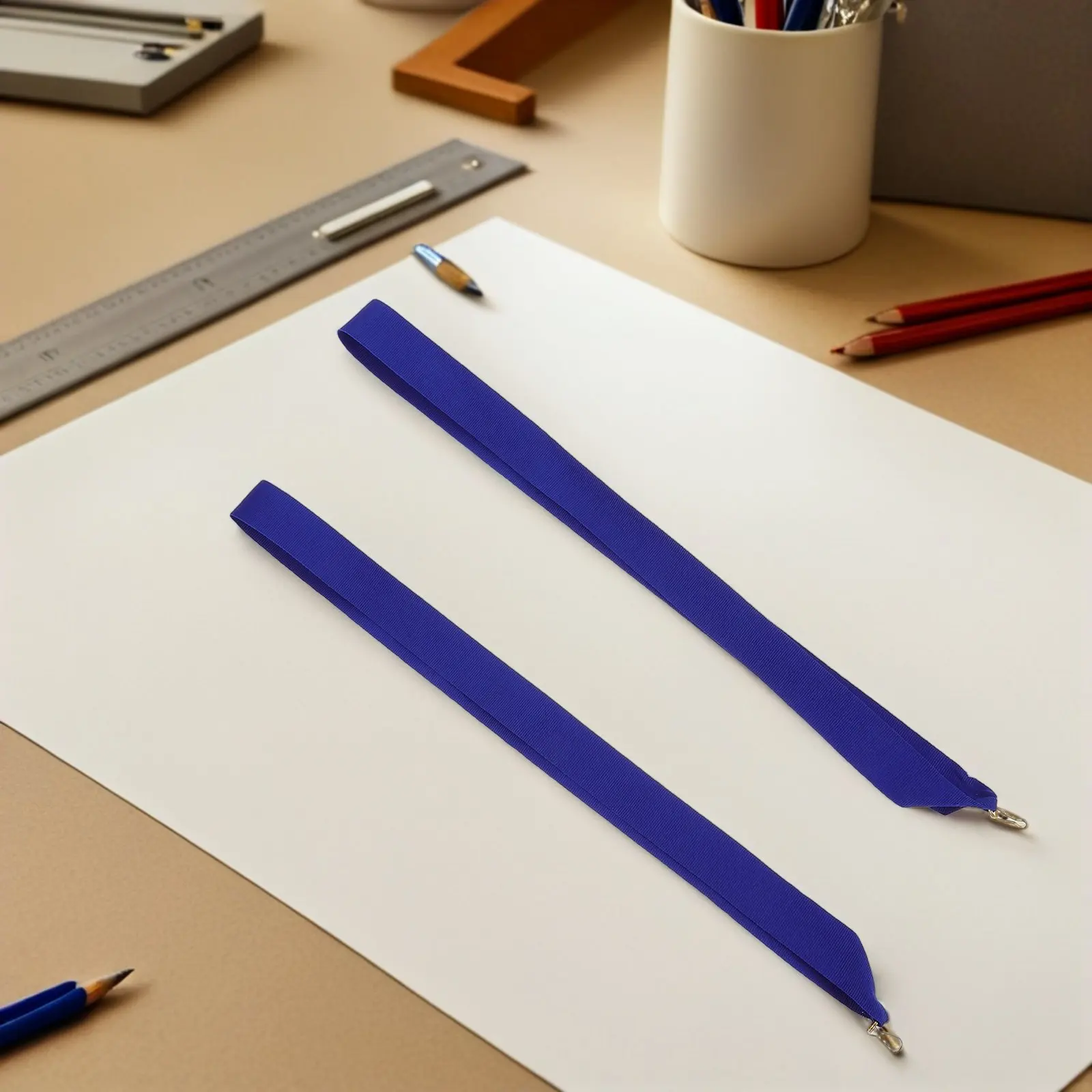 

30 шт. универсальных синих лент для медалей с прочным зажимом, плоский дизайн, для соревнований, футбола, выпускных, студенческих вечеринок