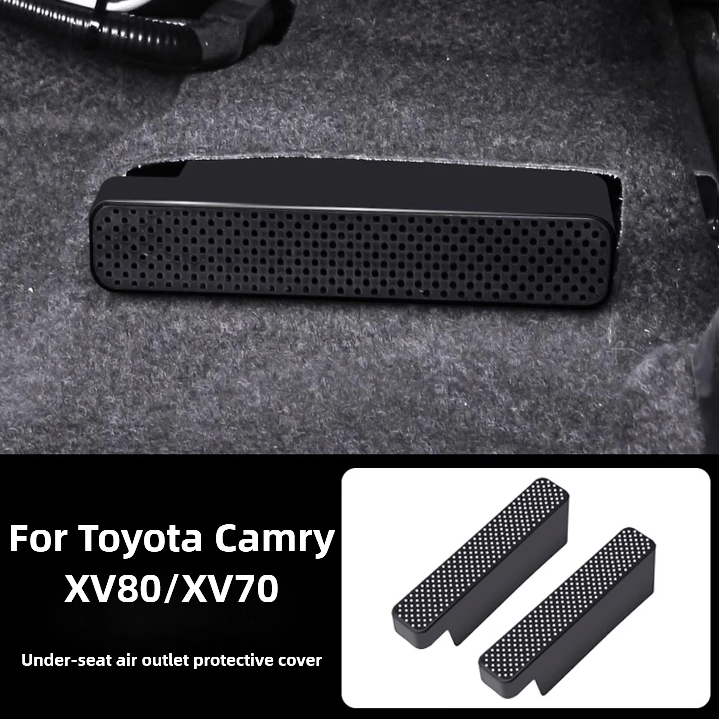 

Seat Under Air Vent Cover For Toyota Camry XV80/XV70 Accessories 2026/2025 Plastic Anti-Clogging Hollow Custom Upgrade 2024