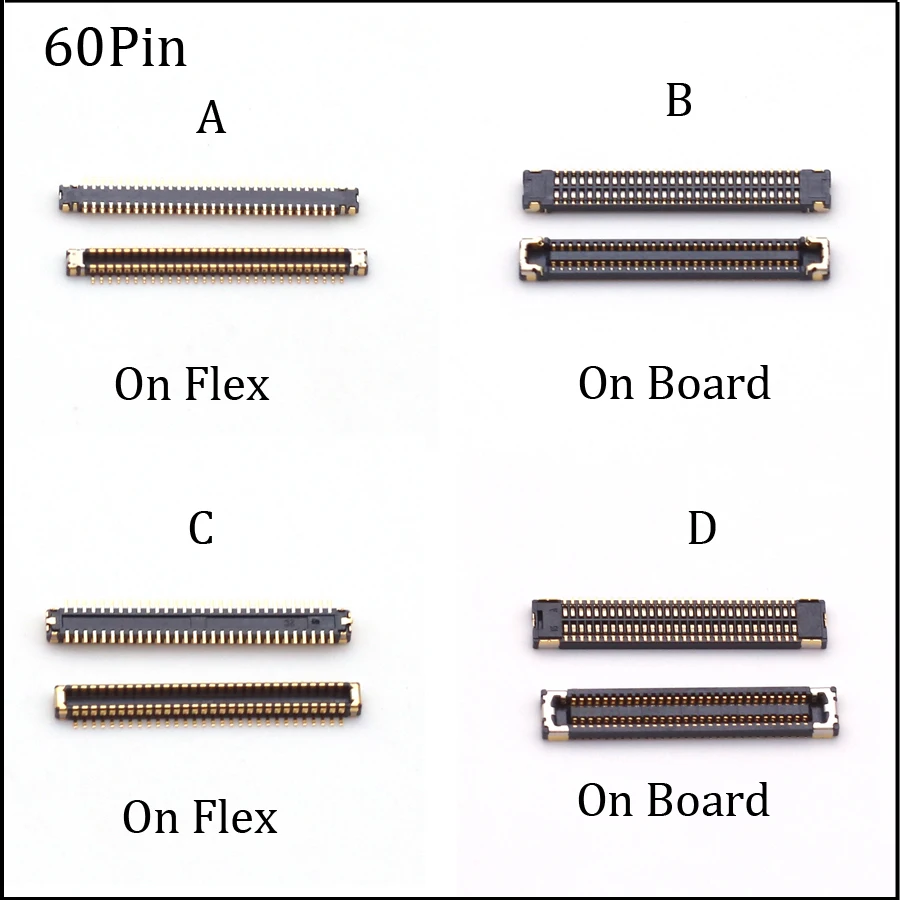 1Pc LCD Display Screen Flex FPC Connector For Samsung Galaxy A01 V A015F 2020 A015 M01 M015 M015F DS G Plug On Board 60 Pin