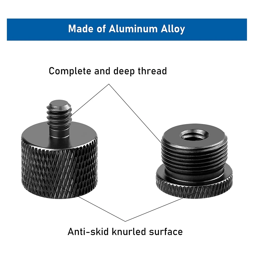 SuperDeals Mikrofonständer, Mikrofonarm-Set, Mikrofongewinde-Adapter, 5/8 Buchse auf 3/8 Stecker und 5/8 Buchse auf 1/4 Stecker usw.