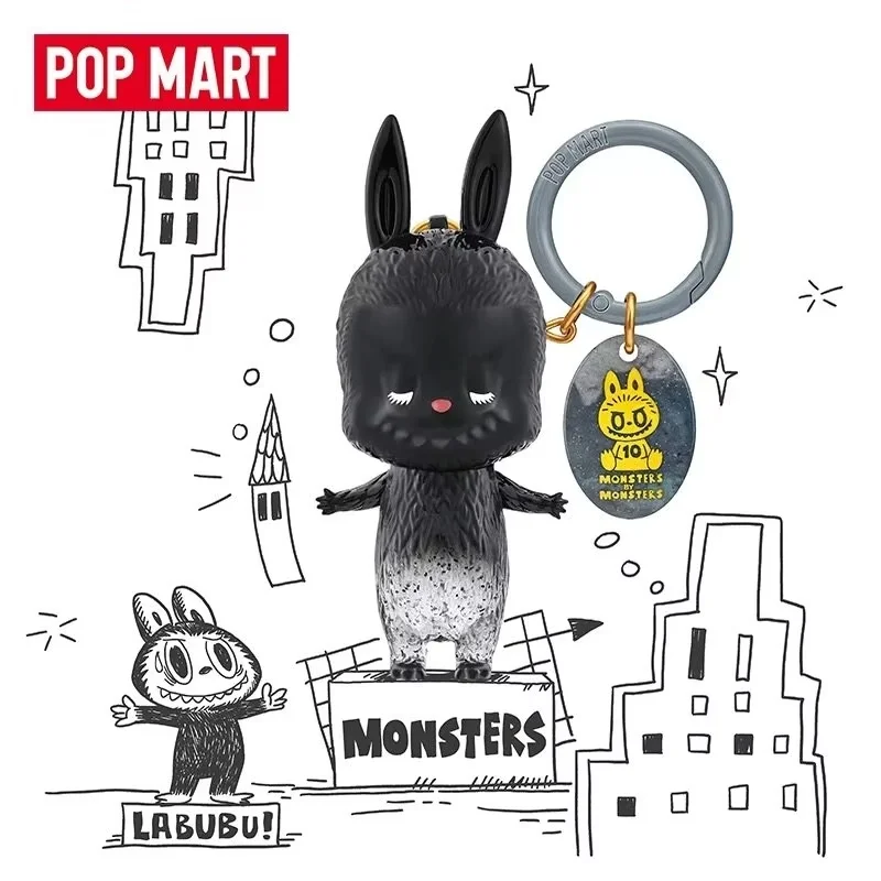 

New Original POPMART The Monsters Labubu 10th Anniversary Series Blind Box Collectible Mystery Box Keychains Girl Boy Gift
