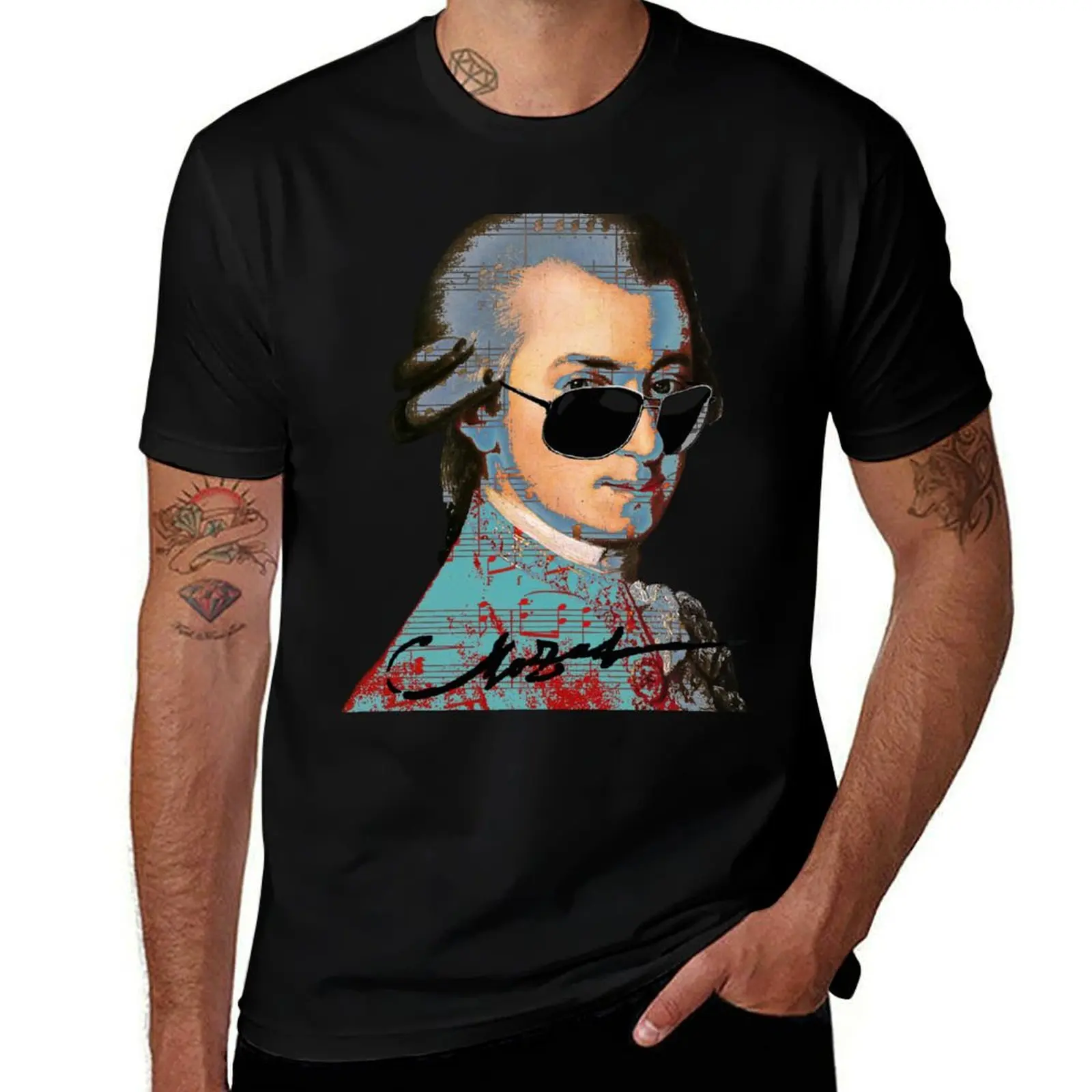 

Wolfgang Amadeus Mozart T-Shirt summer shirt Anime t-shirt tops sweat shirts, men