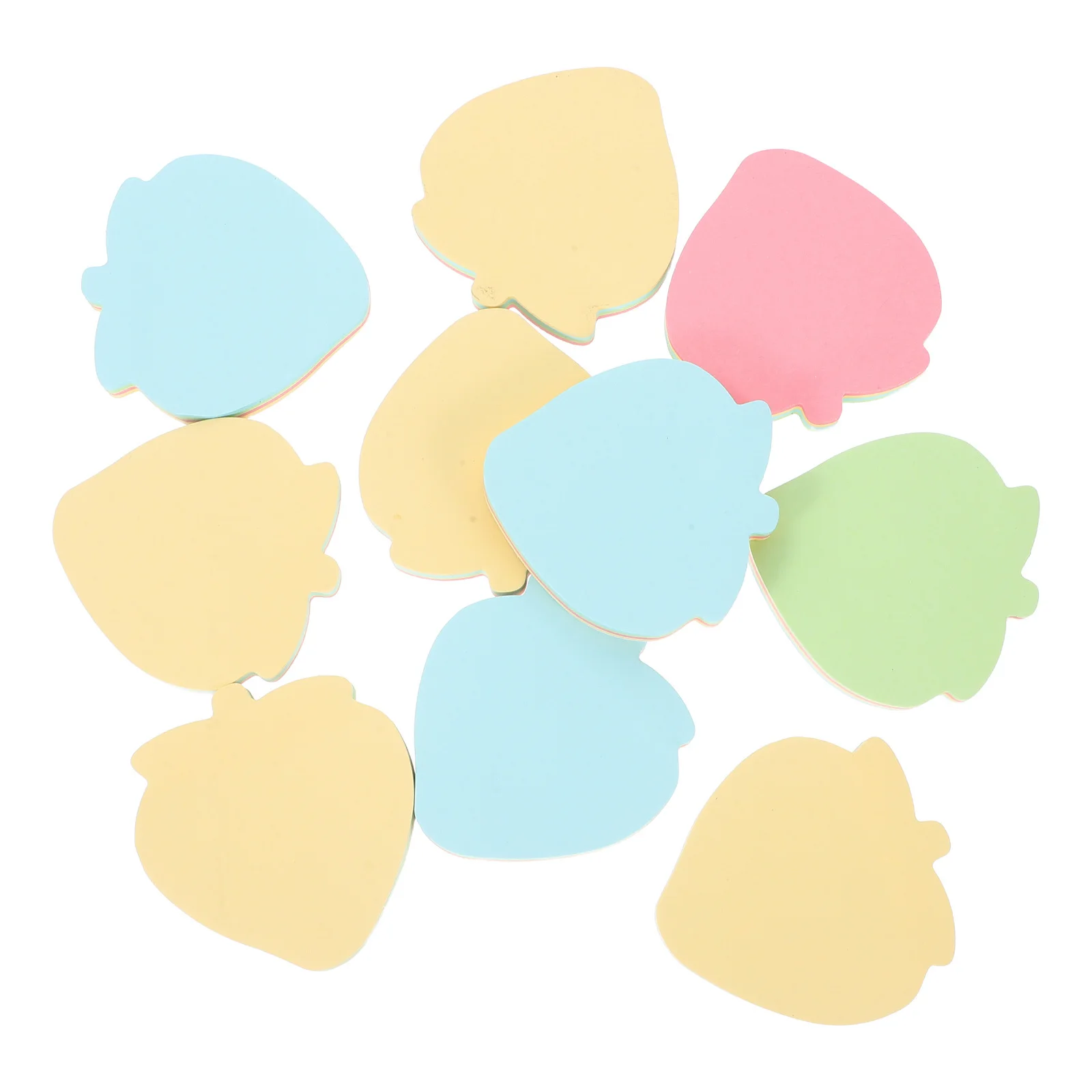 

10Pcs Tearable Self Stick Notes Office Memo Pads for Writing Marking Recording School Office Desk Use