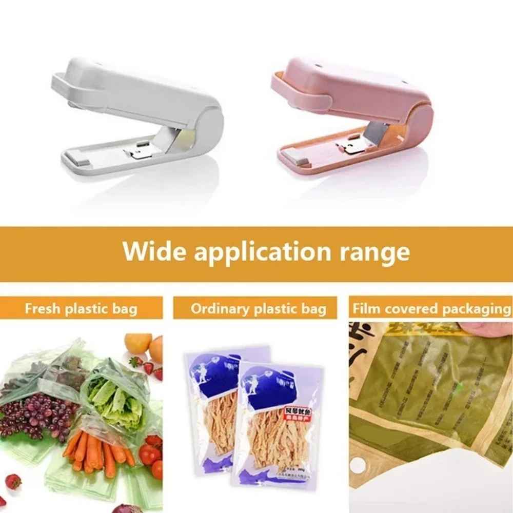 1PC Mini Heat Bag Sealing Machine Package Sealer Bag Thermal Plastic Food Bag Closure Portable Sealer Packing Office Accessories