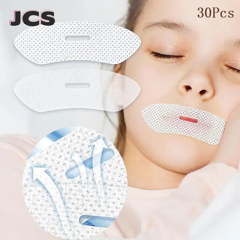 

30Pcs Night Sleep Lip Nose Breathing Improving Patch Anti-Snoring Stickers For Children Adult Mouth Correction Sticker Tape