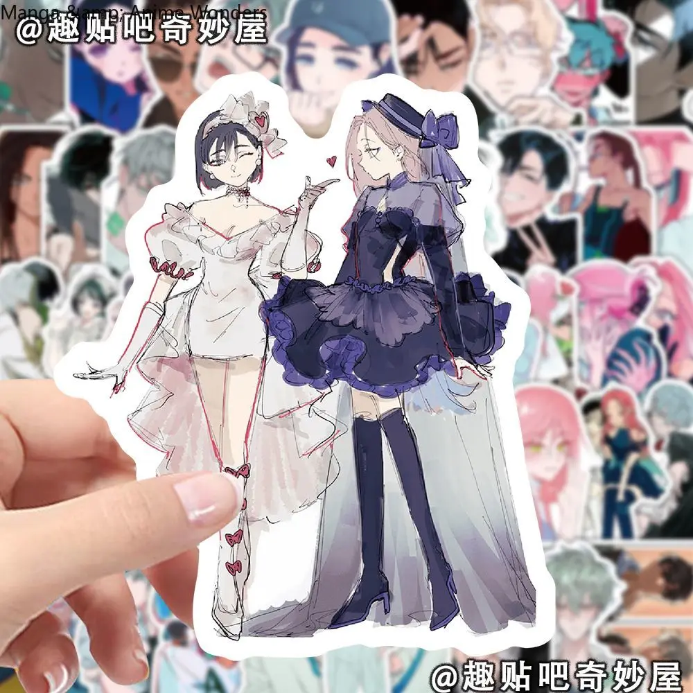 53/Uds Alien Stage Anime Cosplay pegatinas de taza de agua portátil cuenta de mano regalo figuras de juegos de dibujos animados