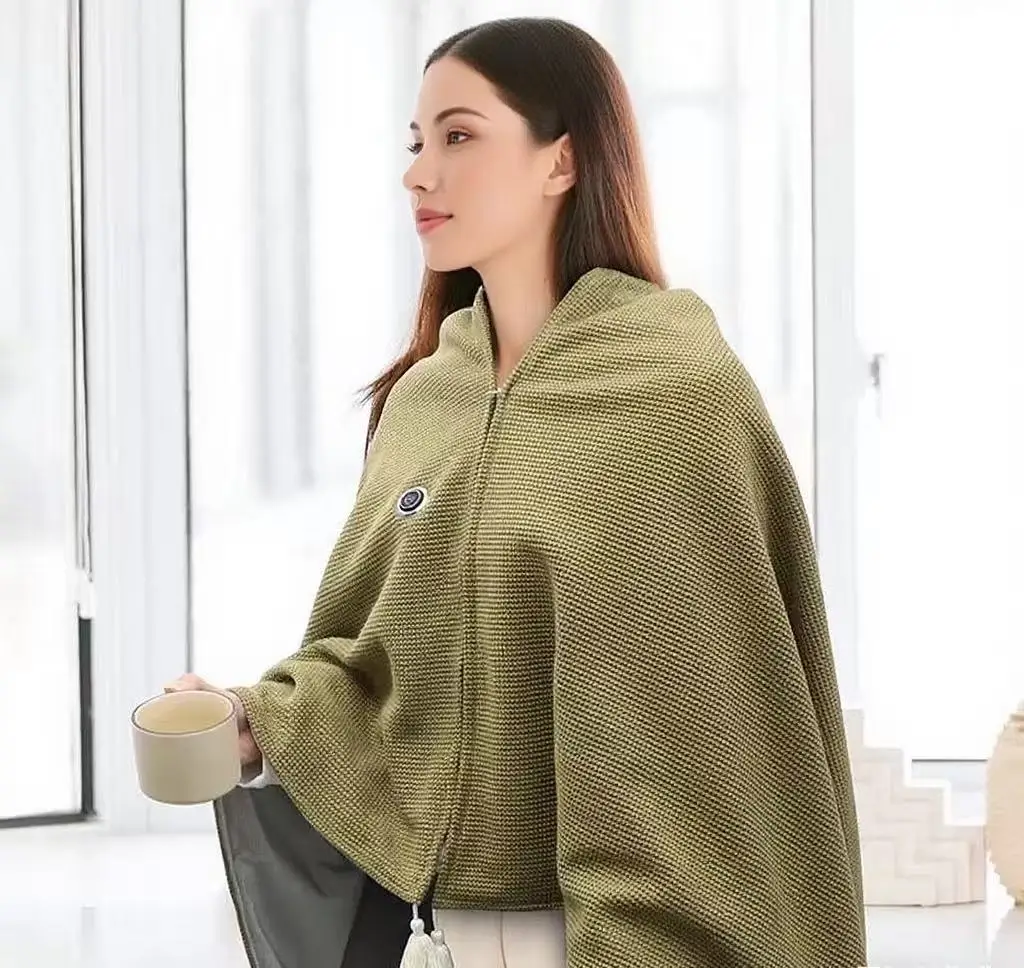 

Heated Shawl Washable Wear Resistant Heated Knitted Shawl