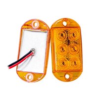 6-Bead High-Light Waterproof Truck LED Flash Warning Light 12-80V RV Trailer Signal Light Motorcycle Width Light