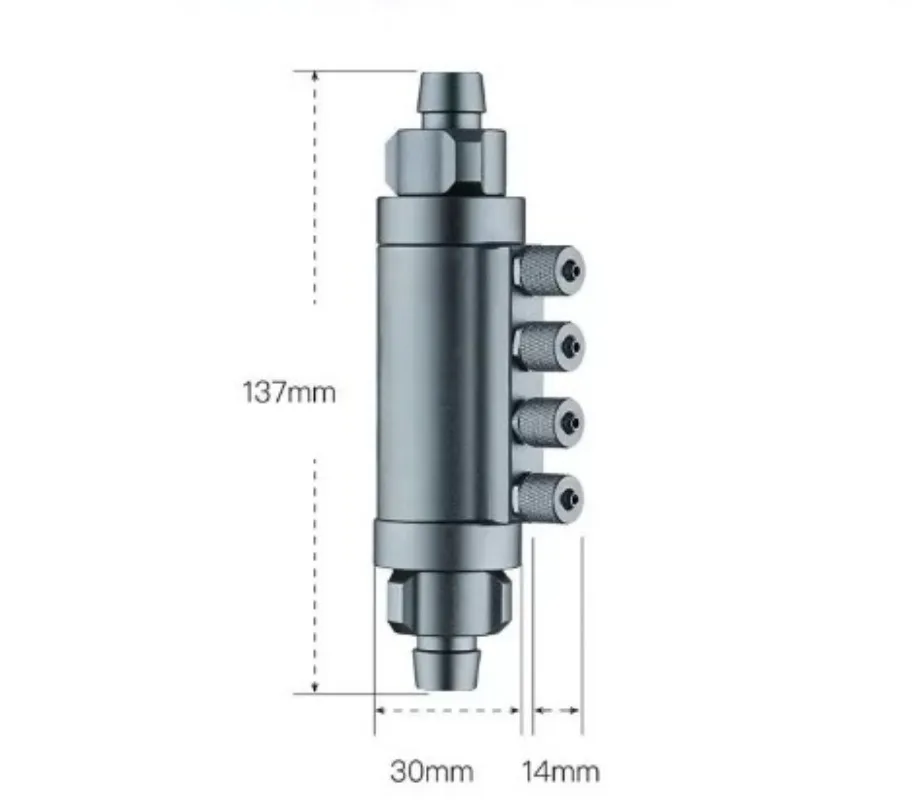 Quantitative Detection Titration Pump Assembly, Flow Splitter, Burette & Support Bracket