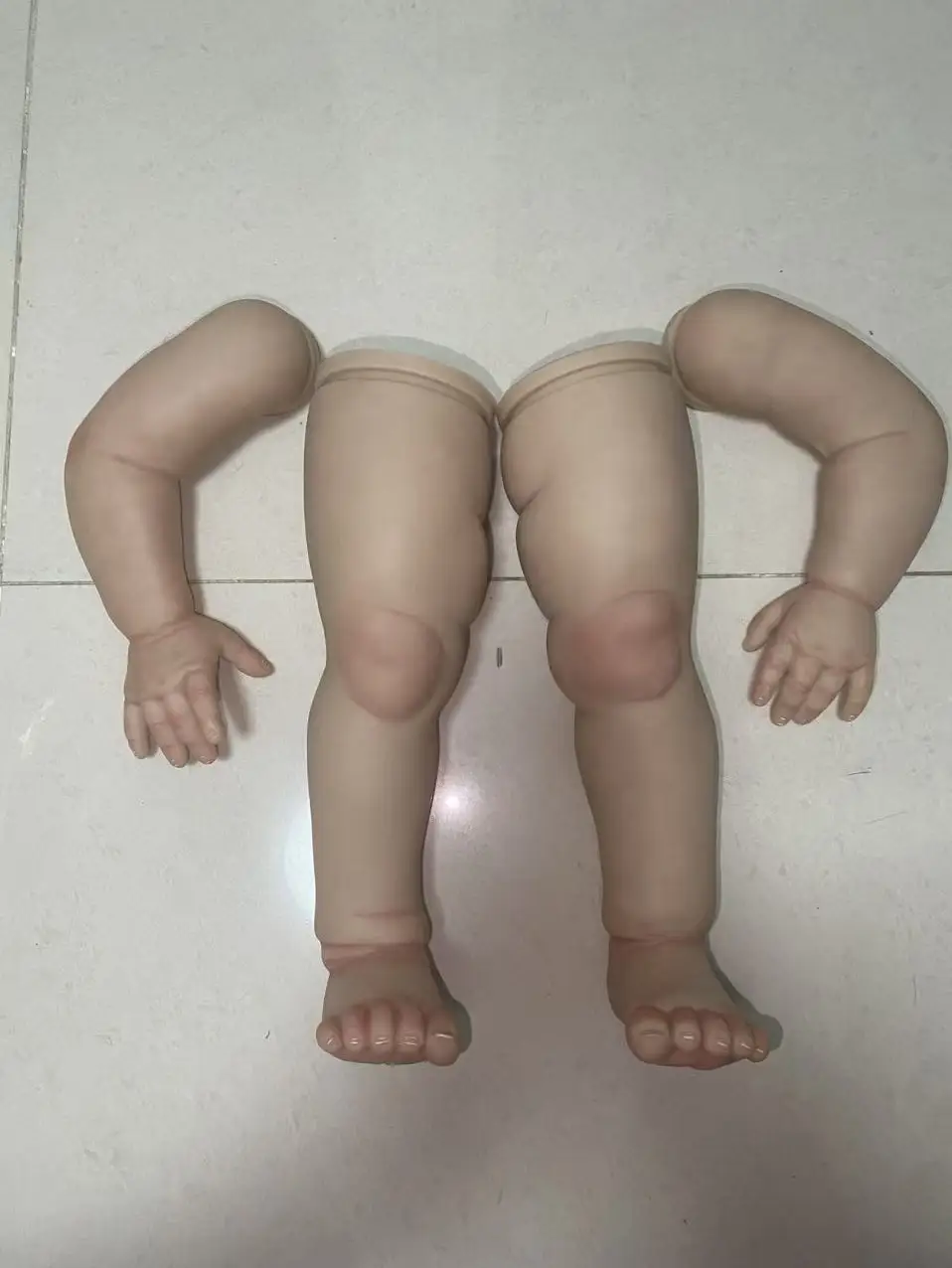 DLS A set of limbs for 30inchs Reborn Doll kit Vito Toddler Fresh Color DIY Soft Touch