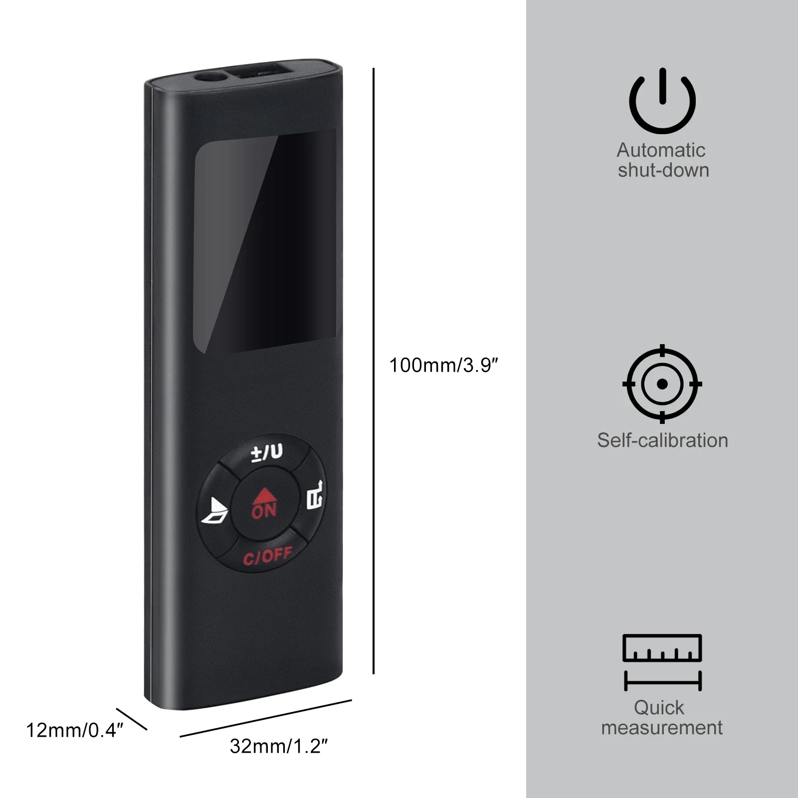 Portable Handheld Laser Range Finder Tools 40M/60M Mini Smart Laser Distance Meter Measure Infrared Rangefinder image 2