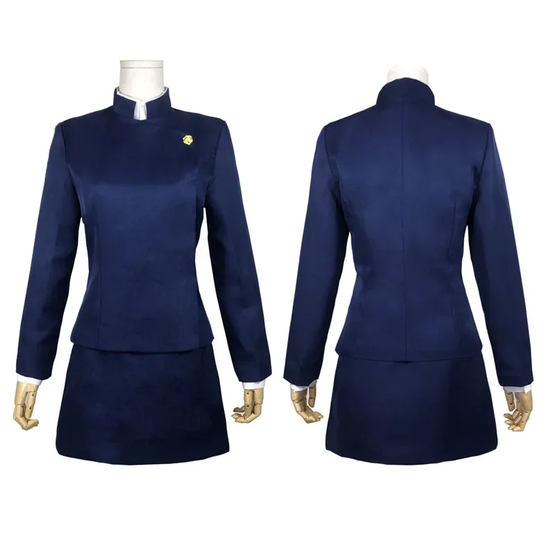 أزياء جوجوتسو كايسن ماكي زينين التأثيرية ماكي زينين نظارات شعر مستعار تنانير علوية مجموعة كاملة زي ماكي لحفلات الهالوين للنساء والرجال