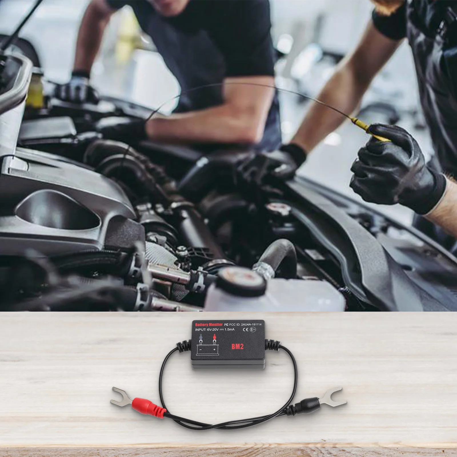 1 Buah Monitor Baterai Monitor Penguji Baterai Otomotif Nirkabel Penguji Tegangan 12V untuk Mobil Alarm LowVolt Analisis Diagnosis BM2