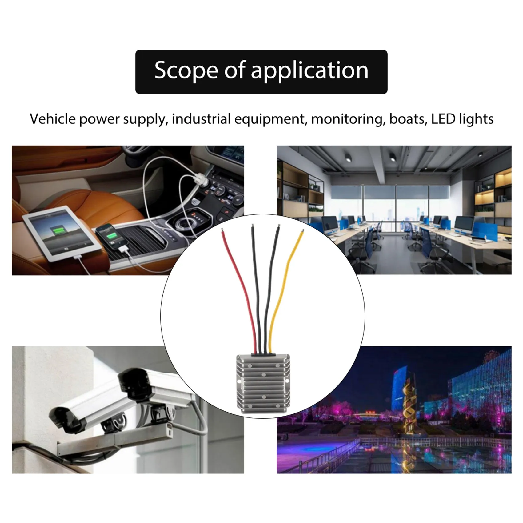 電圧変圧器,バックレギュレーター,24 v〜12 v,30a,360w