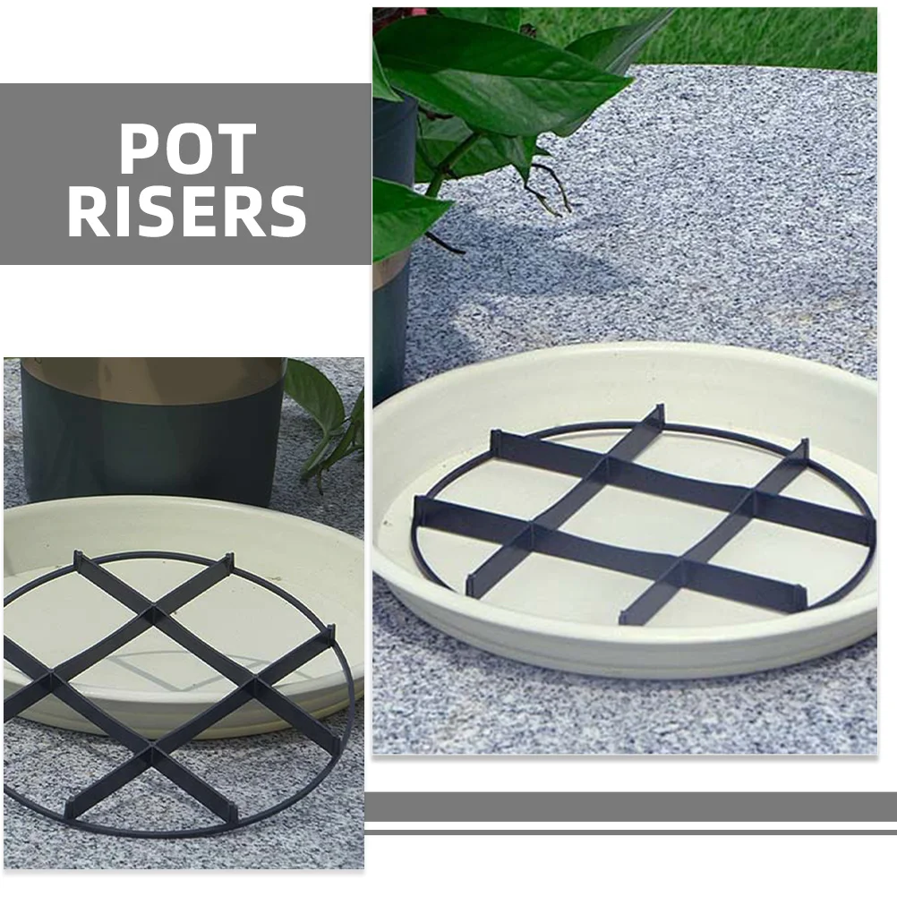 10 قطعة وعاء من البلاستيك الناهضون لأواني النباتات قاعدة مستديرة الصحن في الهواء الطلق حديقة سطح السفينة حماية الثقيلة زارع حامل مصعد