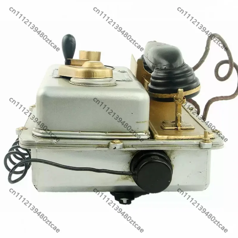 Retro Iron Telephone Model Wall Hanging American Style Wall Decor for Bar Cafe Restaurant