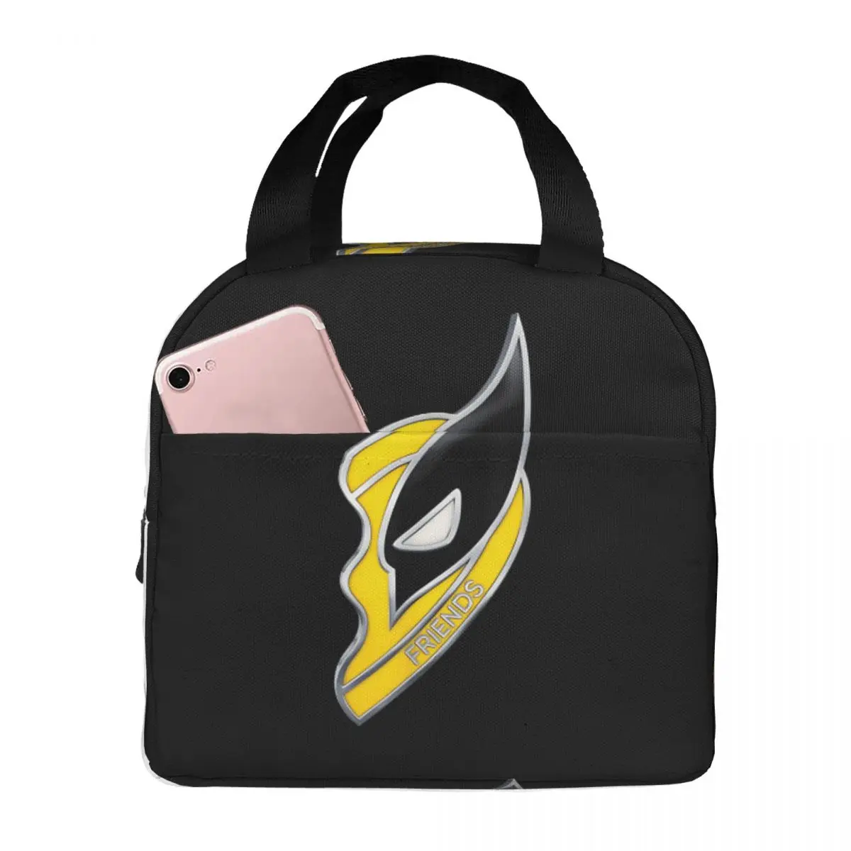 Best Friends Heart Right Bento Boxes Disney Marvel Deadpool And Wolverine Office Workers Large Work Lunch Box Bag Tote