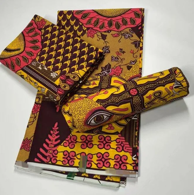 2022 New Ankara African Real Wax Fabrics Nigerian Wax Print Fabric High Quality 100%cotton Ghana wax Style Fabrics For Patchwork