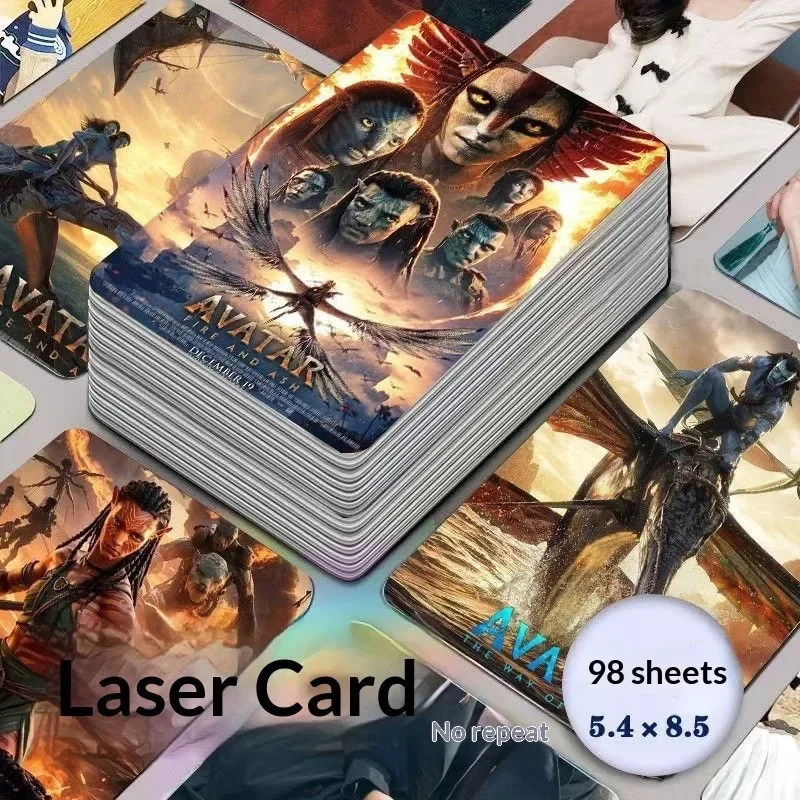 Movie 48Pcs Dsn Creative Cartoon Avatar 3 Peripheral Products Laser Cards Featuring Commemorative Collectible Special Card
