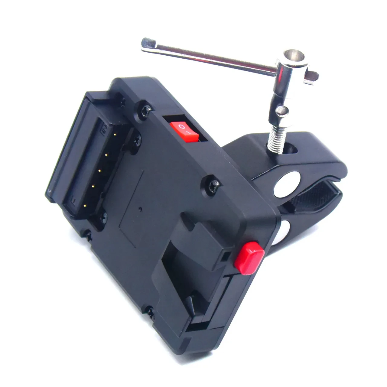 V-mount Power Adapter Plate Mini V-lock with T-Handle Crab Claw Clamp Clip D-tap for Sony V lock V Mount Batteries