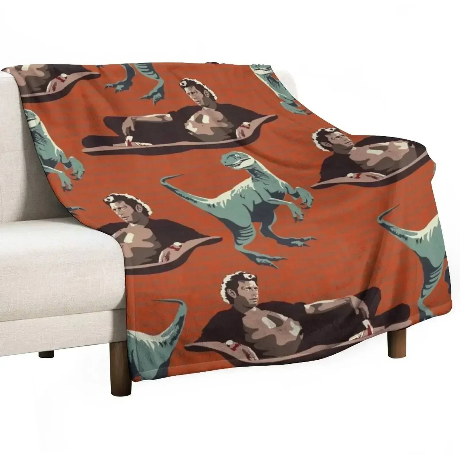Jurassic Geniuses Throw Blanket Moving Luxury Decoratives Soft Beds Plaid on the sofa Stuffeds Blankets