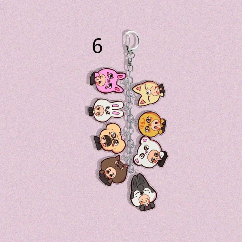 SKZOO Korea's nieuwste populaire groep cartoon sleutelhanger hangende string tas decoratie
