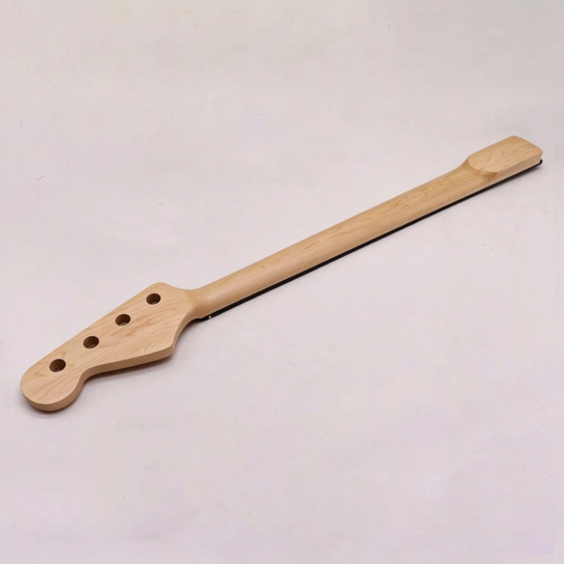 4 String Matte, Wooden Fingerboard Bass Handle Neck, Electric Bass DIY Assembly Accessories