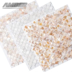 Shell Mosaic Tile Natural White Mother of Pearl Wall Backsplash Bathroom Tiles MOP191 sheet