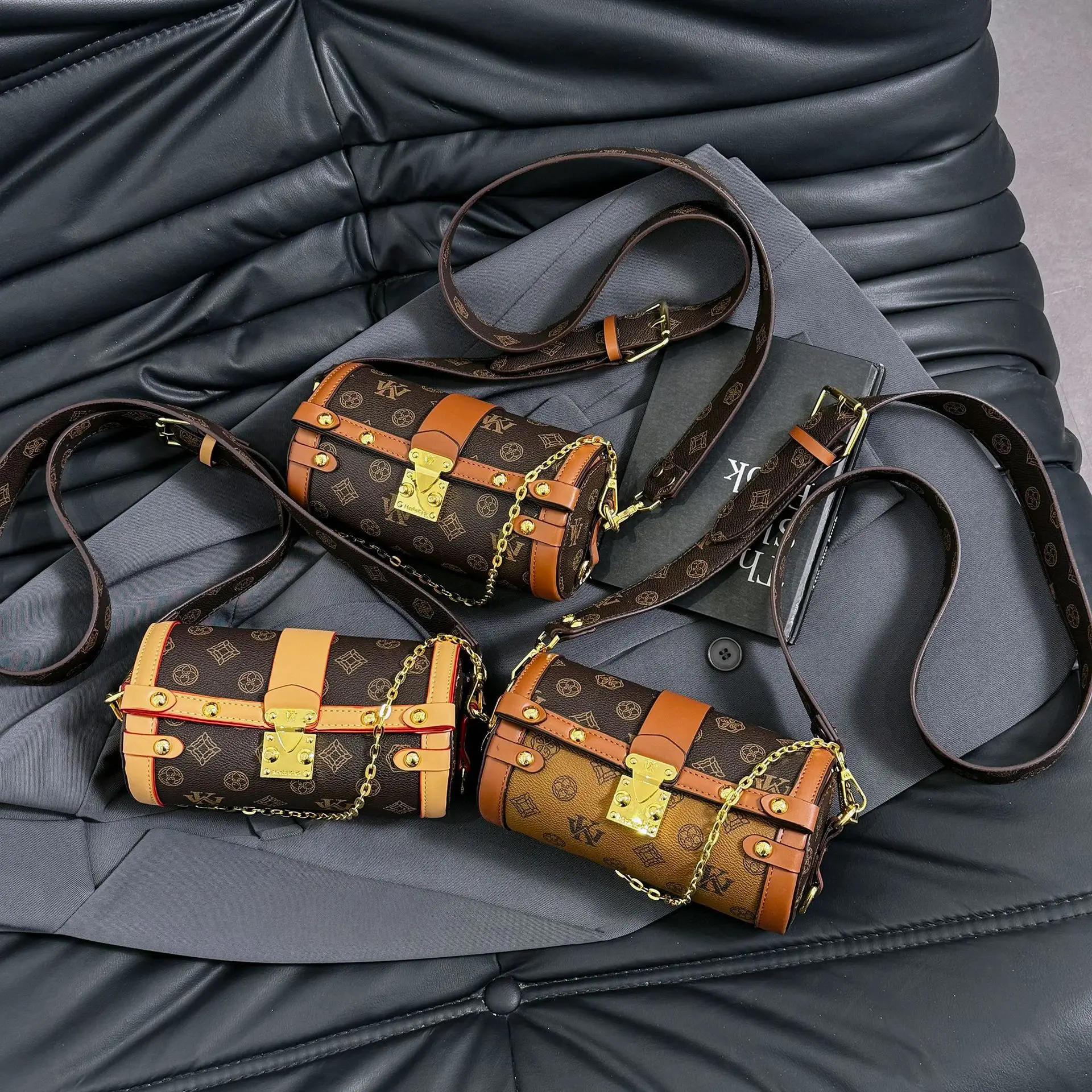 

Летняя сумка через плечо с цепочкой 202, шикарная женская сумка через плечо, сумка-тоут «день-ночь», повседневная сумка-слинг, минималистичная кожаная сумка