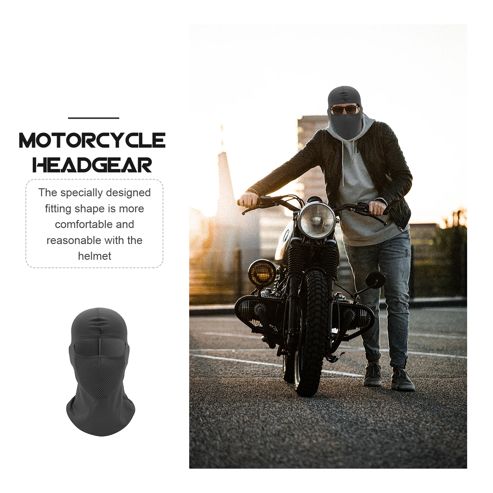 

1PC Windproof Hood Face Mask Cover for Motorcycle Cycling Liner Quick Dry Breathable Anti UV Cover for Outdoor