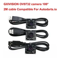 GXIVISION OV9732 USB Camera Module 2M Cable 100 Degree 30FPS No Distortion,Compatible for Autodarts.io DIY Webcam