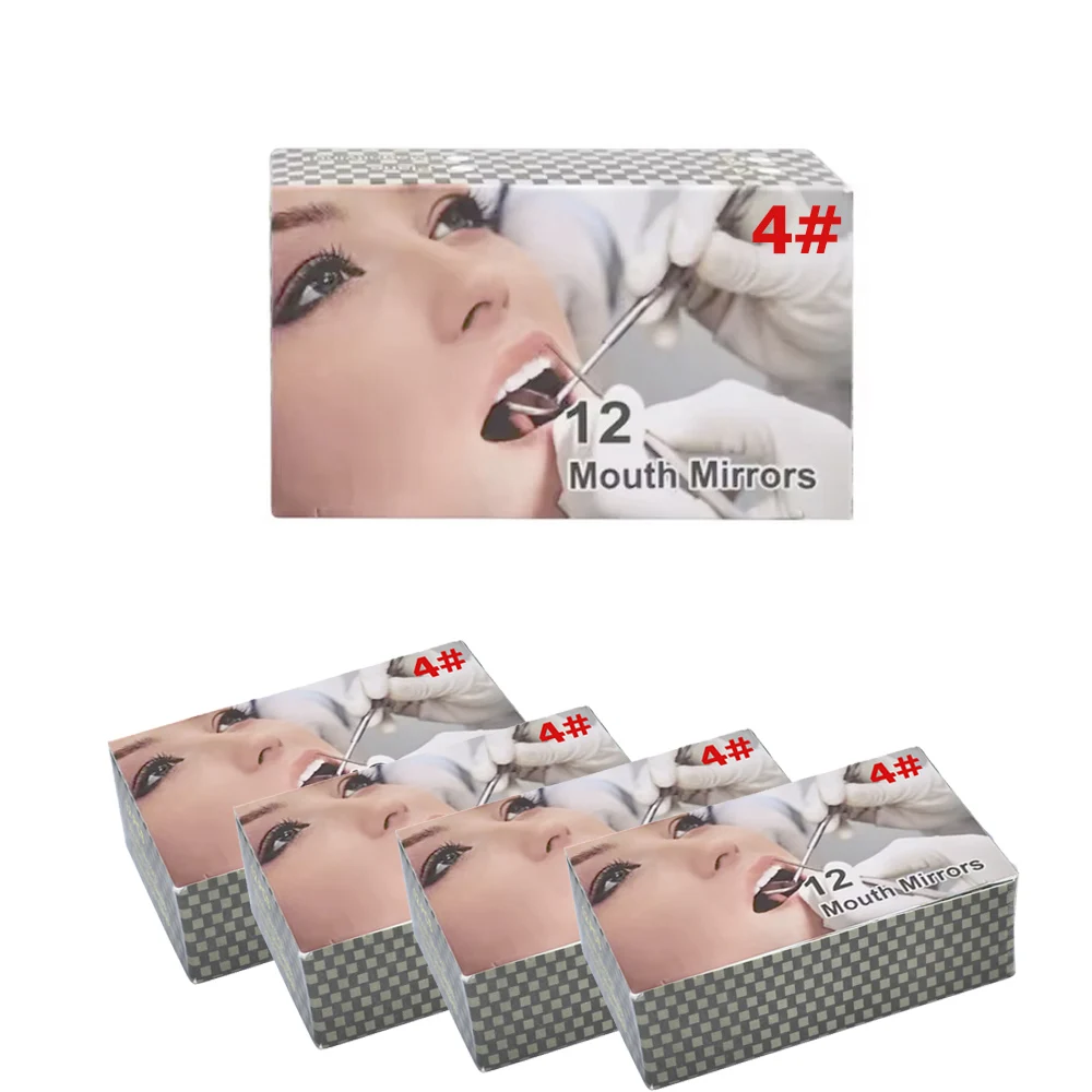 

60PCS Disposable Dental Mouth Mirrors Single-Use Odontoscope for Oral Exam Teeth Inspection Dentist Supplies