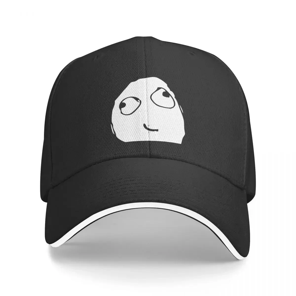 Derp Face Meme Trollface Baseball Cap Popular Rage Comic Funny Anime Sandwich Cap Men Women Adjustable Sun Hat Workouts