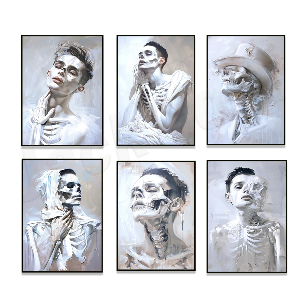 Mens Fashion Combination - Alternative fashion model painting art, goth