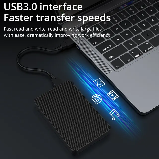 External Hard Drive 2.5 Portable Hard Drive HDD 250GB 320GB 500GB 1TB USB3.0 for Desktop PC Laptops Gaming Consoles TV PS5 Xbox 3 2.5" Portable External Hard Drive – 250GB / 320GB / 500GB / 1TB, USB 3.0, for PC and Laptop – view 3