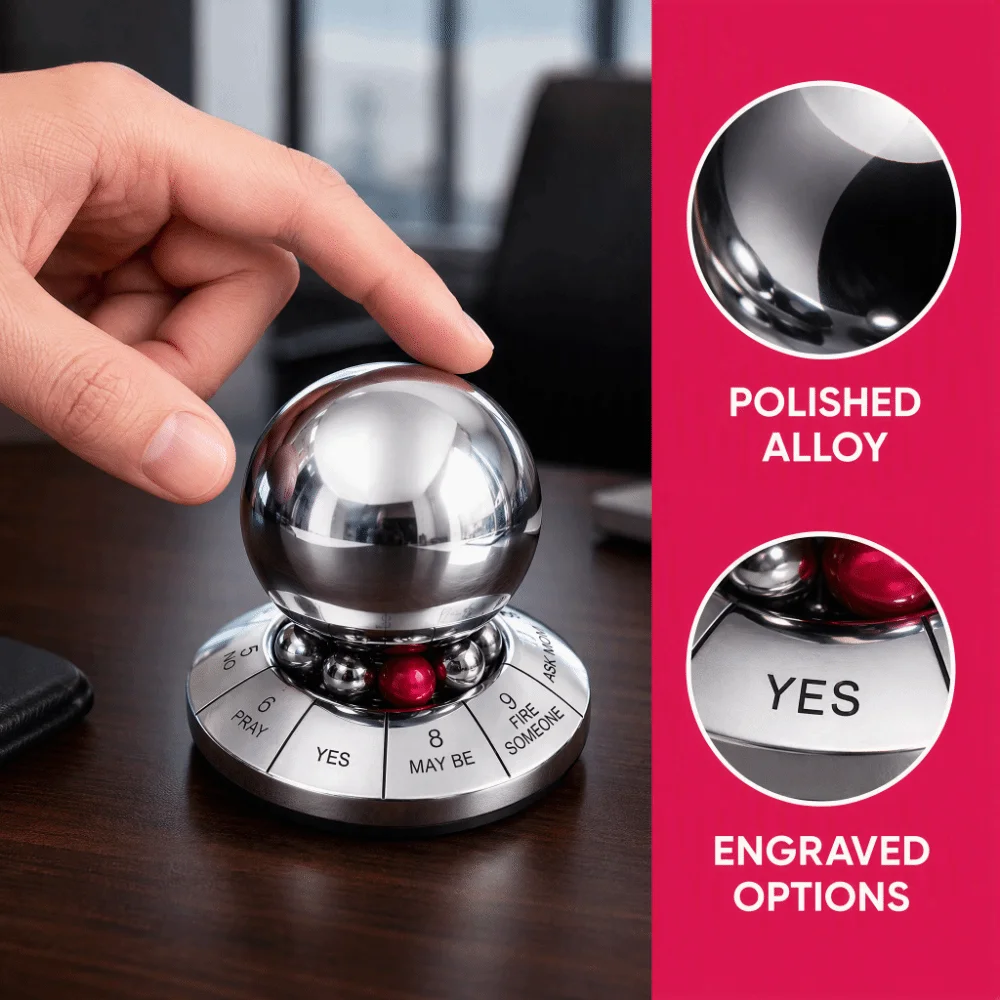 Metal Alloy Prediction Decision Ball Zinc Alloy Finger Rotator Rotating Gyroscope Ornament Rotating Zinc Alloy Lucky Ball