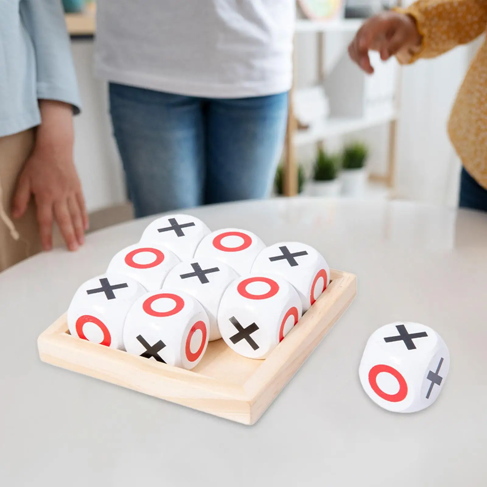 Tic TAC Parker-Jeux de société de stratégie en bois, jouet de table XO pour enfants et adultes