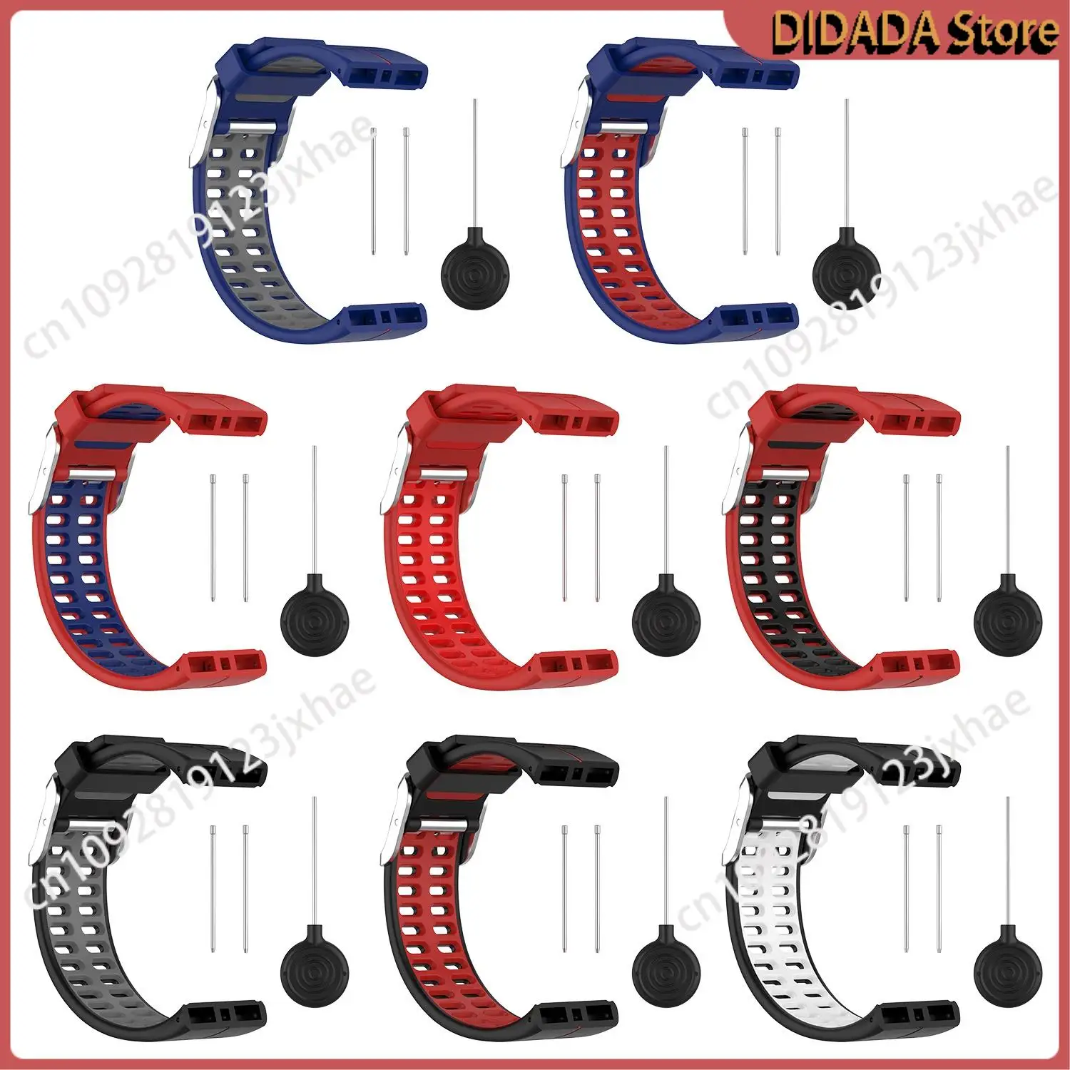 N82R Zachte siliconen horlogeband Vervanging horlogeband Polsband voor Polar V800 slimme armband met gereedschap