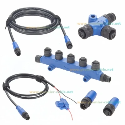 NMEA 2000 N2K Starter-Kit Marine-Qualität Backbone-Anschlusskabel 5-Wege-T-Splitter Tees Terminatoren Stromkabel für Lowrance Simrad B&G – Detail 4