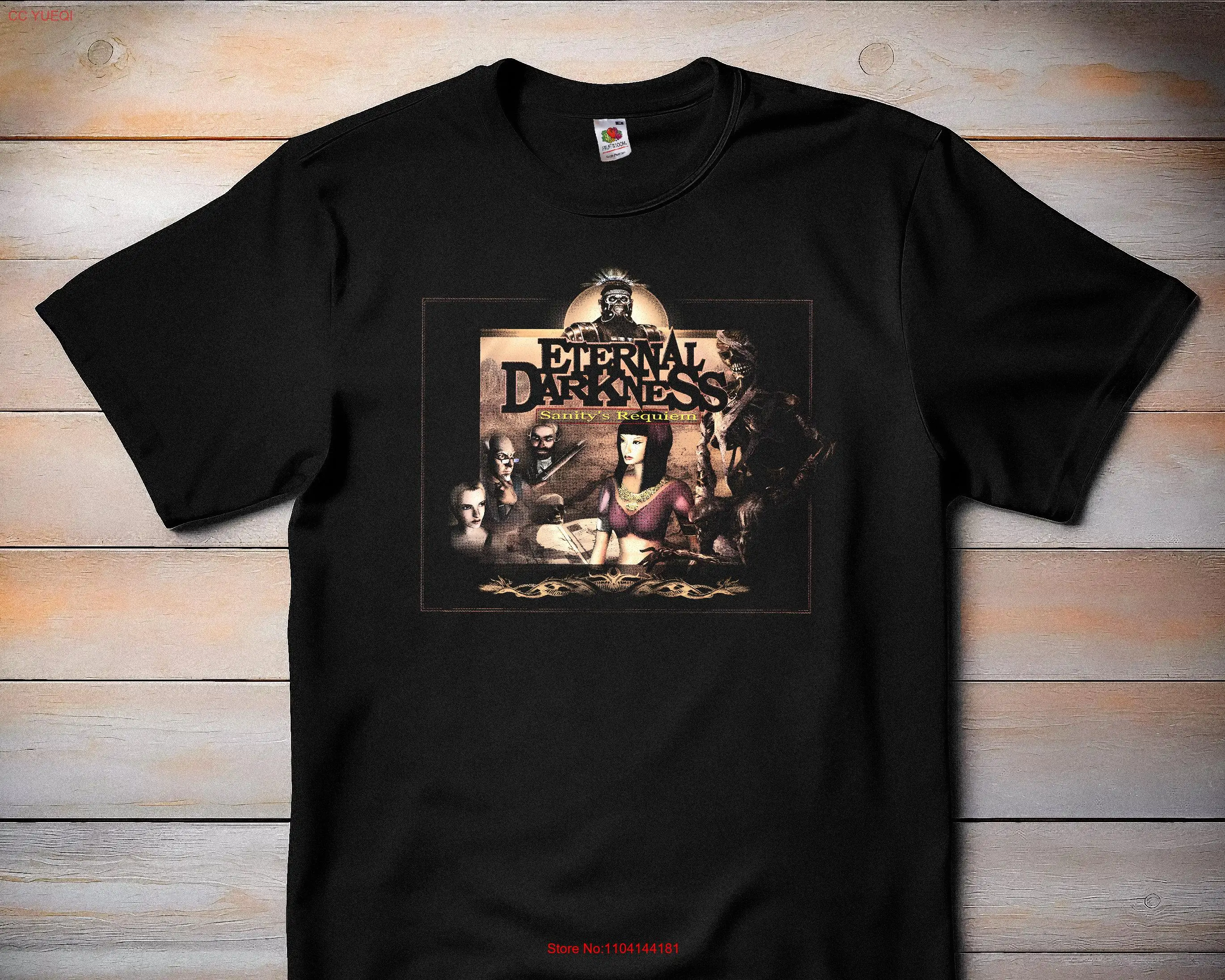 

Eternal Darkness V6 Classic Video Game Horror T Shirt Retro Gamer Gaming long or short sleeves