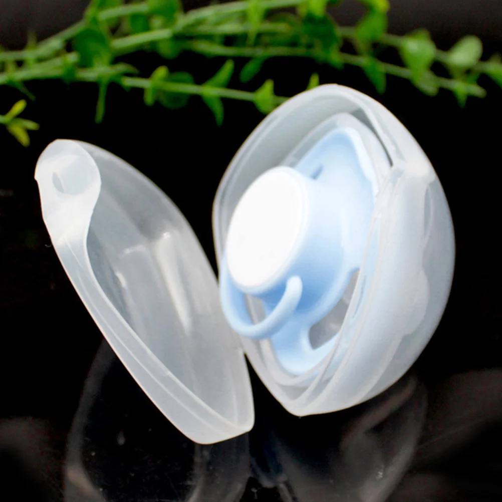 

12pcs Clear Pacifier Storage Box Portable Baby Pacifiers Case Organizer Holder Travel Teething Container Lightweight Dustproof