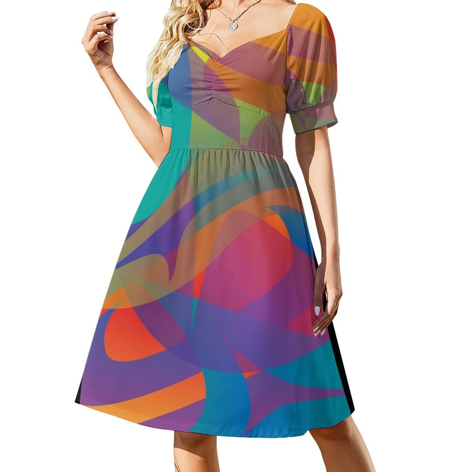 

Abstract Formline 1 Short Sleeved Dress dresses ladies 2025 summer Women dresses summer Dress