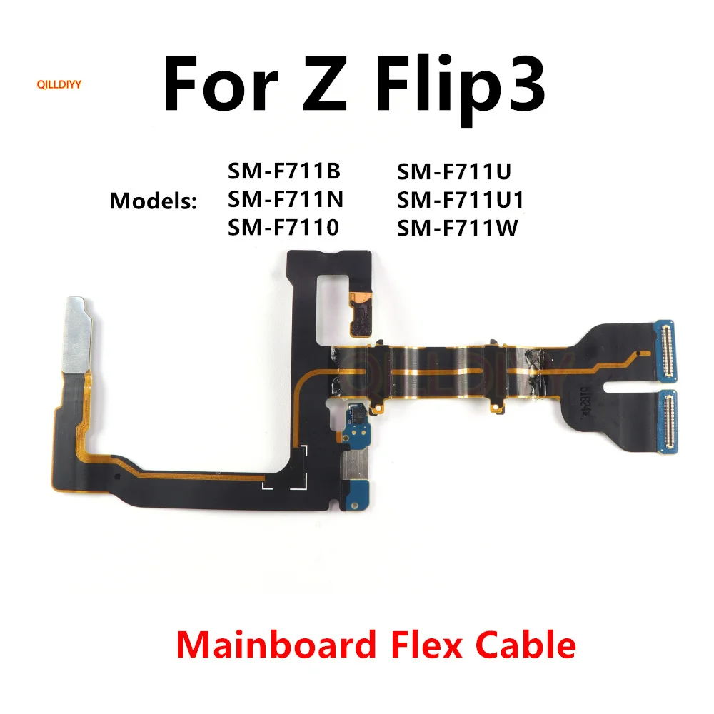 Cable flexible de conector de placa base para Samsung Galaxy Z Flip3 5G F711U SM-F711B F711, conector de pantalla LCD, piezas de Cable flexible Flip 3