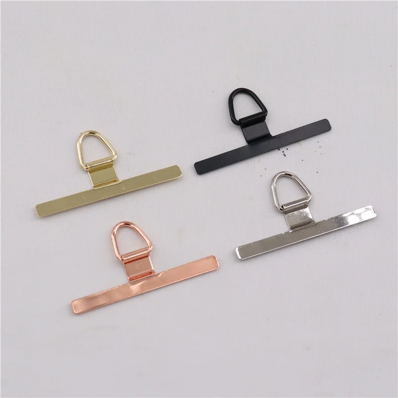 4/2PCS Ultra-thin Stainless Mobile Phone Lanyard Patch Gasket Upgrade Ears Bent Detachable Anti-lost  Tether Safety Connect Card