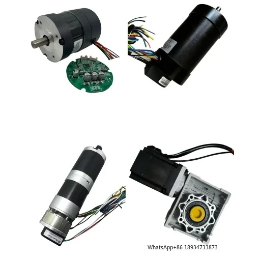 Good Quality Electric Brushless Dc Motor 12v 24v 36v 48v 220v 3 Phase BLDC Gear Motor 20w to 2000w with Encoder Brake Controller