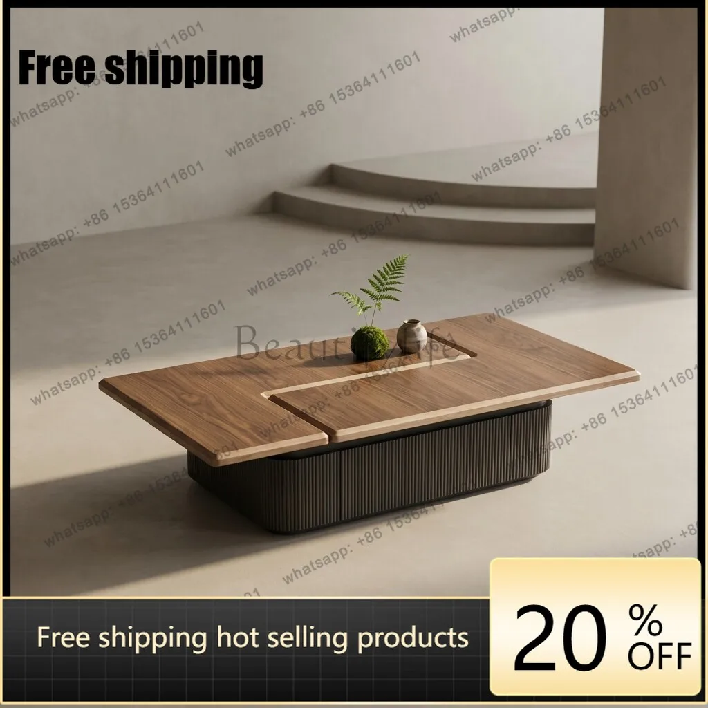 Factory Direct Sales Medieval Multifunctional Deformable Coffee Table Living Room Multifunctional Retractable Coffee Table