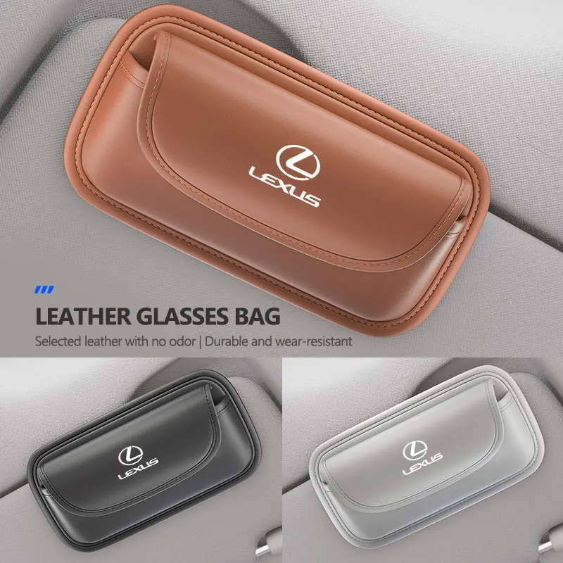 Car Sun Visor Sunshade Sunglasses Bag Storage Glasses Organizer For Lexus CT200h ES250 ES300h NX300h RX350 IS250 IS200 GS300