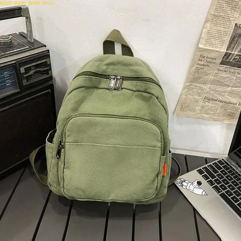 

Q81A Women Canvas School Bag Leisure Bag Laptop Backpack Fashion Girl Travel Bookbag