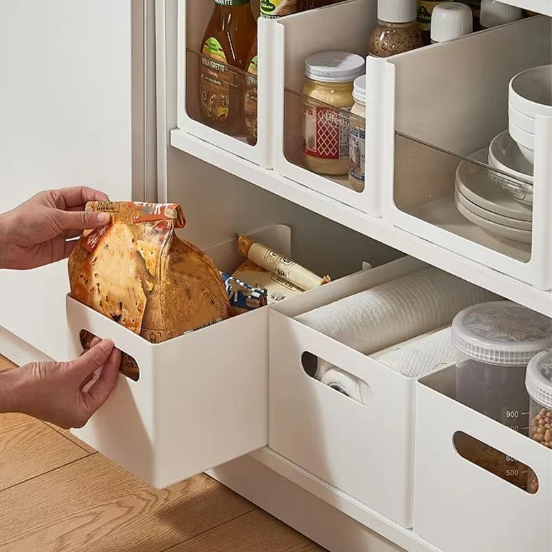 1Pc Right Angle Storage Box Cabinet Classification Sorting Seasoning Bottle Sundries Drawer Storage Box